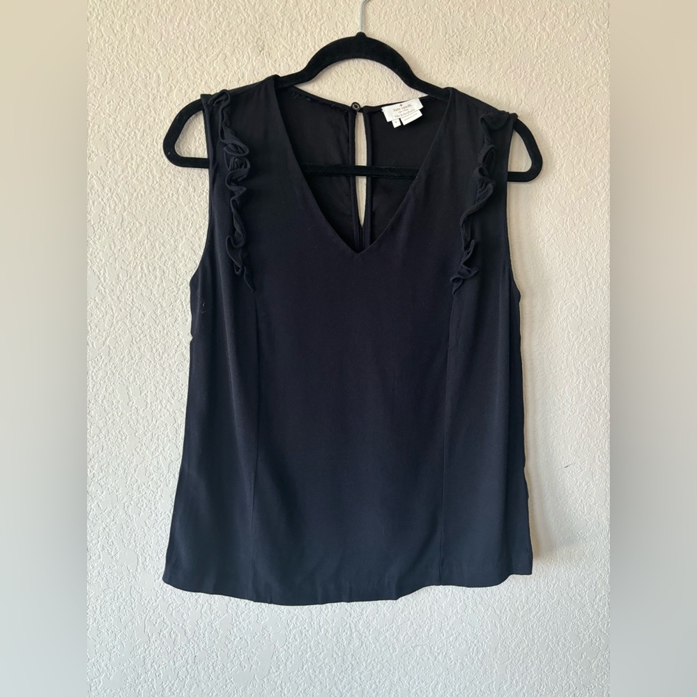 Kate Spade v neck ruffle‎ blouse Size 6 - Picture 5 of 8